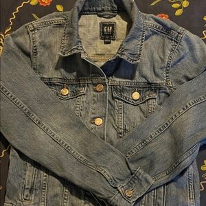GAP Kids Denim Jacket with Subtle Gold Stitching
